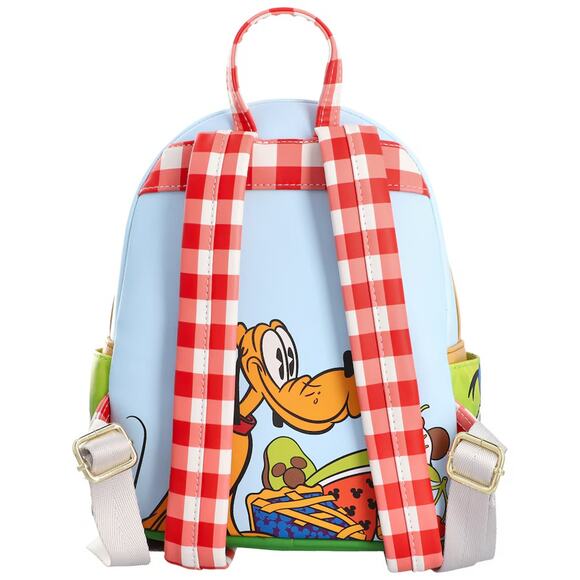 Loungefly Mickey & Friends Picnic Basket Mini Backpack with Coin Bag NWT
